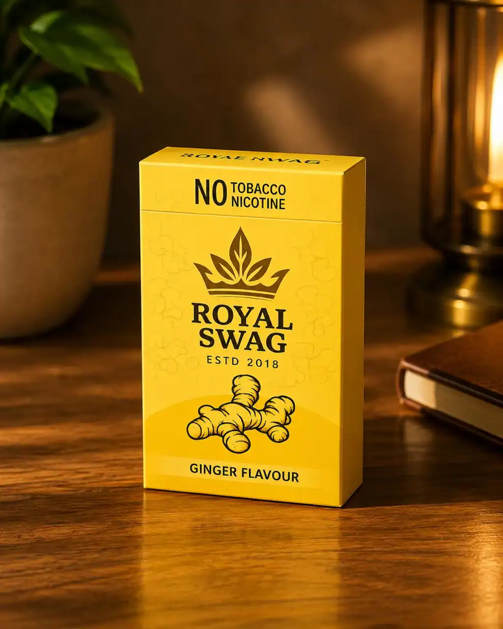 Royal Swag Telangana Ginger Flavour Herbal Cigarettes pack